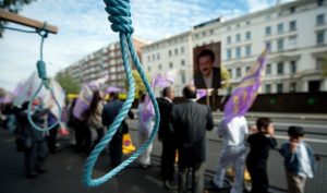 mock-nooses-are-displayed-as-supporters-of-the-pmoi-take-part-in-a-demonstration