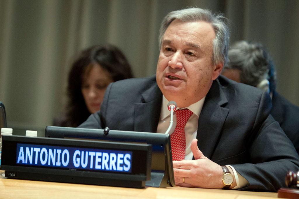 United Nations Secretary General António Guterres Iran