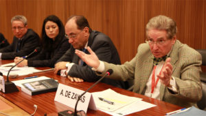 Inquiry into the 1988 mass executions in Iran United Nations Human Rights Council session in Geneva March 2017 - DEZAYAS - Tahir Boumedra - Khayyeri - Vidal Alejo Quadras - Zinat Hashemi
