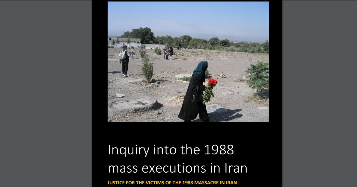 Book Inquiry into the 1988 mass execution in Iran