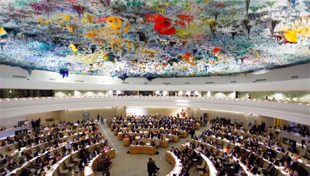 United Nations Human Rights Council in Geneva about the calls for a commission of inquiry into Iran’s 1988 massacre of political prisoners.