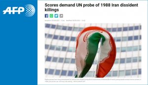 AFP: Scores demand UN probe of 1988 Iran dissident killings